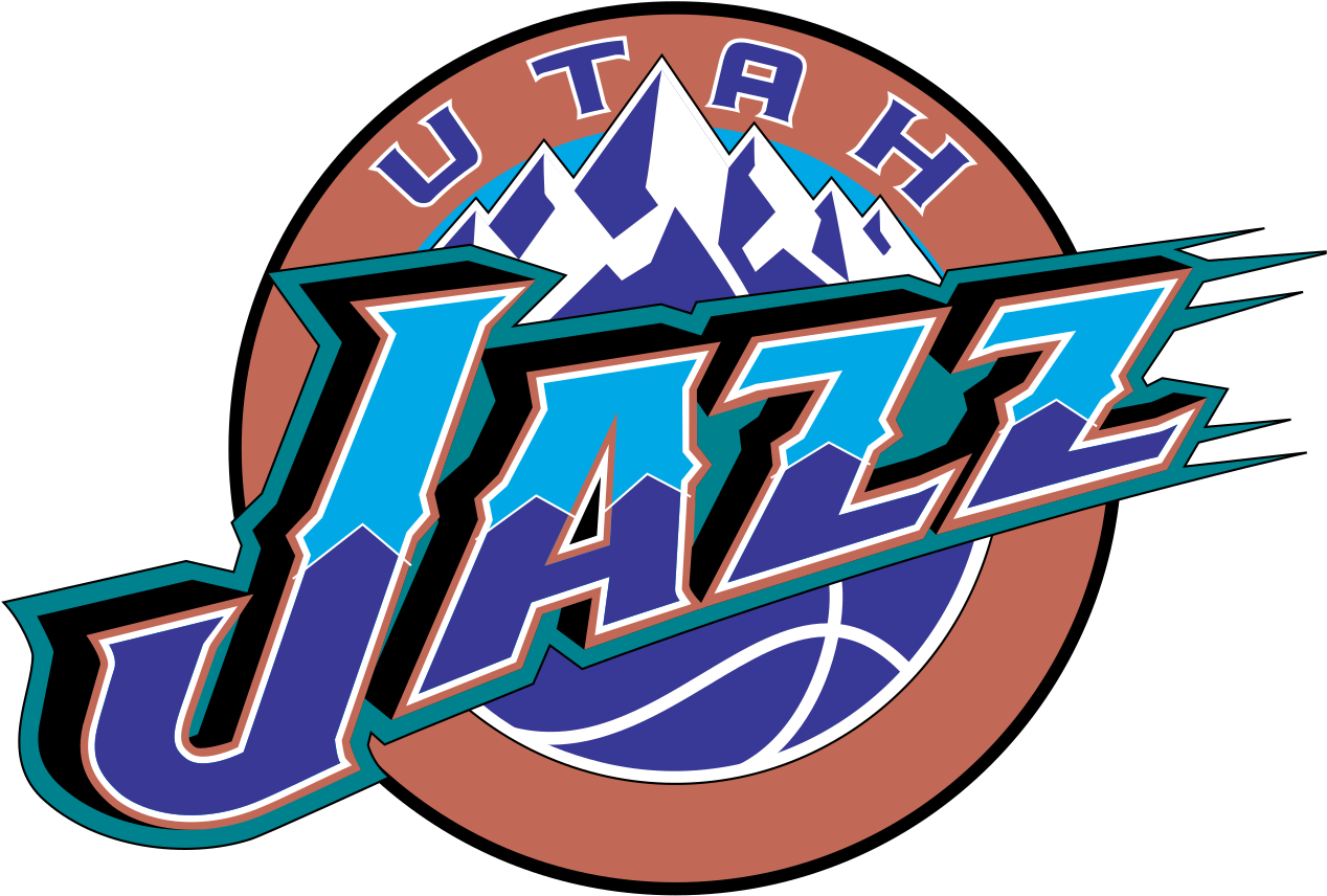 Utah Jazz Retro Logo (1280x868), Png Download