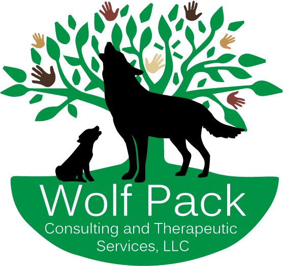 Cropped Logo 1 1 • Wolf Pack Consulting And Therapeutic - Family Tree Quote Sticker Vinyl Wall Art, Black (590x589), Png Download