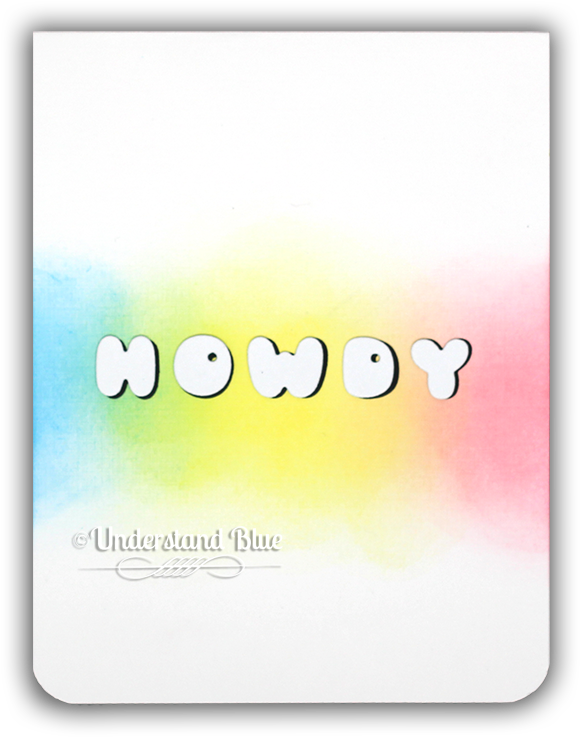 Phat Alphanumeric Die Cut Howdy Card By Understand - Parallel (650x805), Png Download