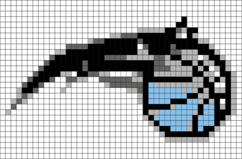 Orlando Magic Pixel Art (480x317), Png Download
