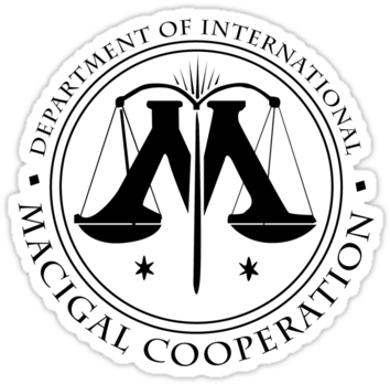 Department Of International Magical Cooperation Seal - Ministry Of Magic Auror Division (375x360), Png Download