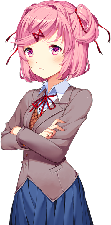 #doki Doki Literature Club - Doki Doki Literature Club Natsuki Png (700x700), Png Download