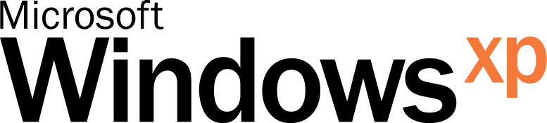Microsoft Released Windows Windows 95 Logo Transparency - Microsoft Windows Xp 2001 (777x175), Png Download