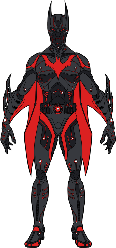 Batman Beyond By Illustrationoverdose - Demon Batman Beyond Fanart (724x1103), Png Download