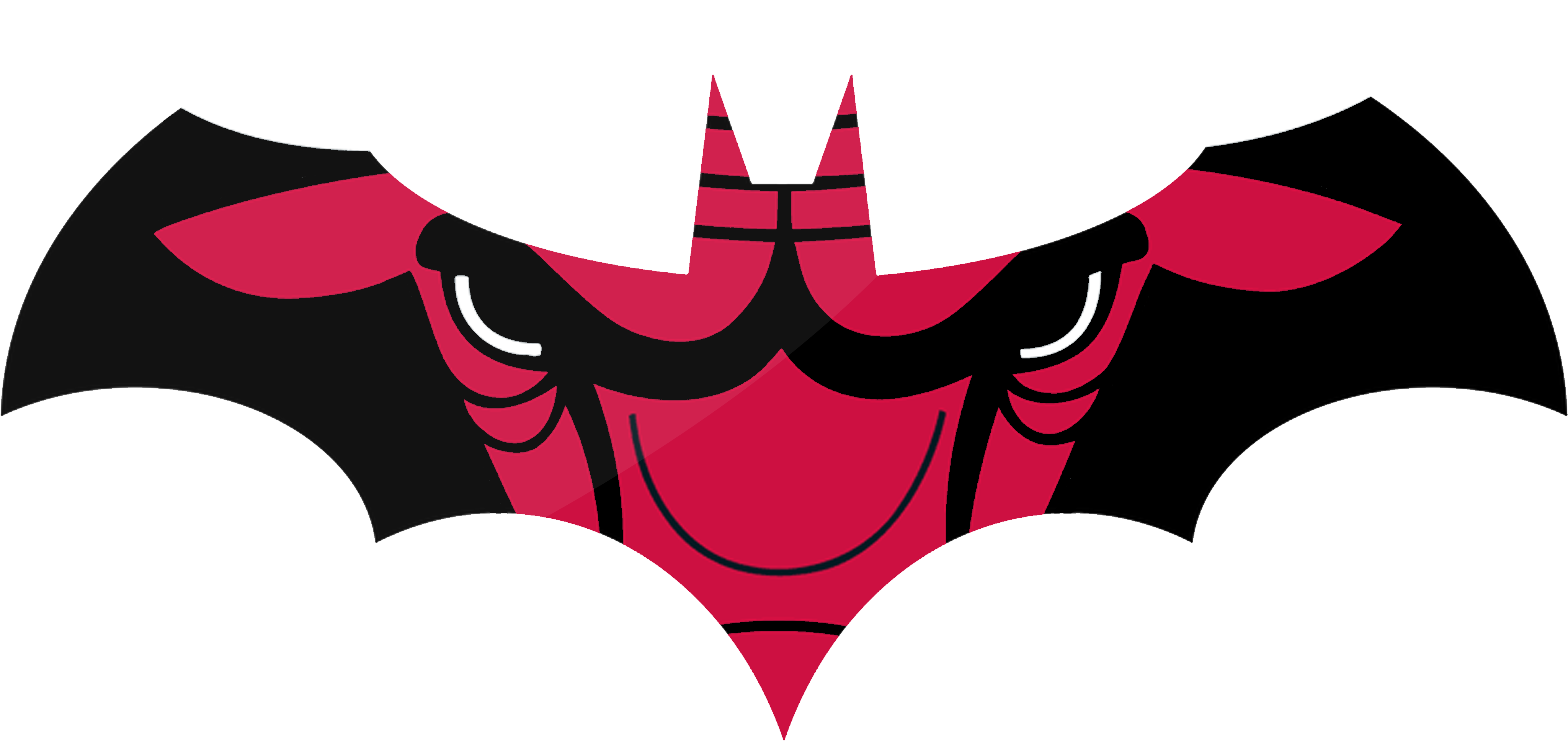 Chicago Bulls - Chicago Bulls Batman Logo (4584x2359), Png Download