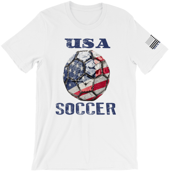 “usa Soccer W/ Ball” Unisex Short Sleeve Unisex T Shirt - Life Is Good Texas A&m (600x600), Png Download