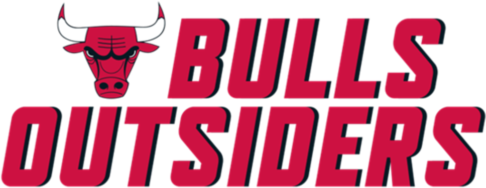 Bulls Outsiders Logo - Chicago Bulls (1200x516), Png Download