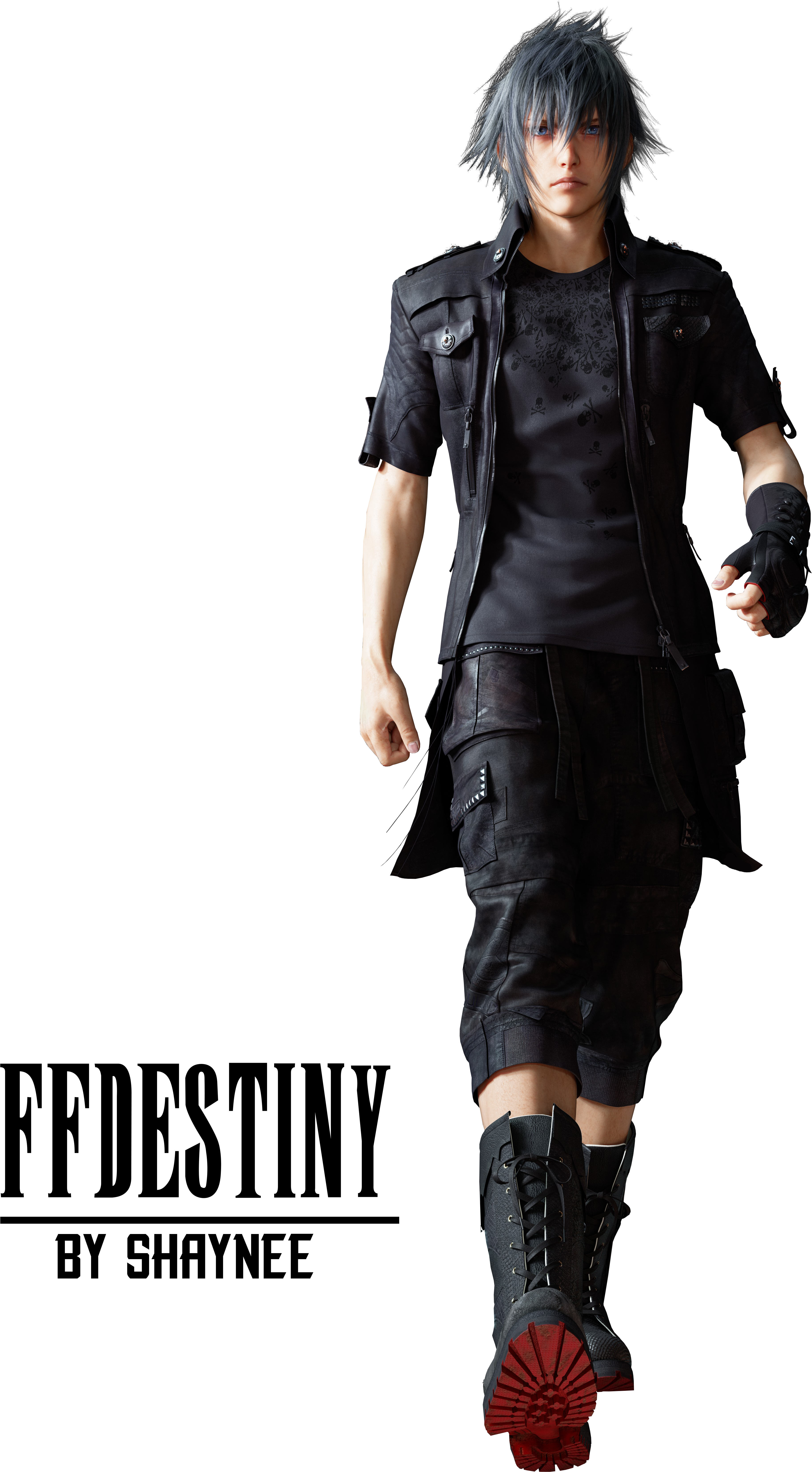 Final Fantasy Xv Main Character - Final Fantasy Xv Noctis Cosplay (4000x6617), Png Download