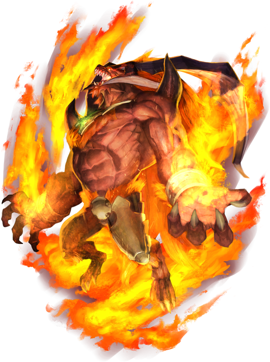 Final Fantasy 1 Ifrit (581x750), Png Download