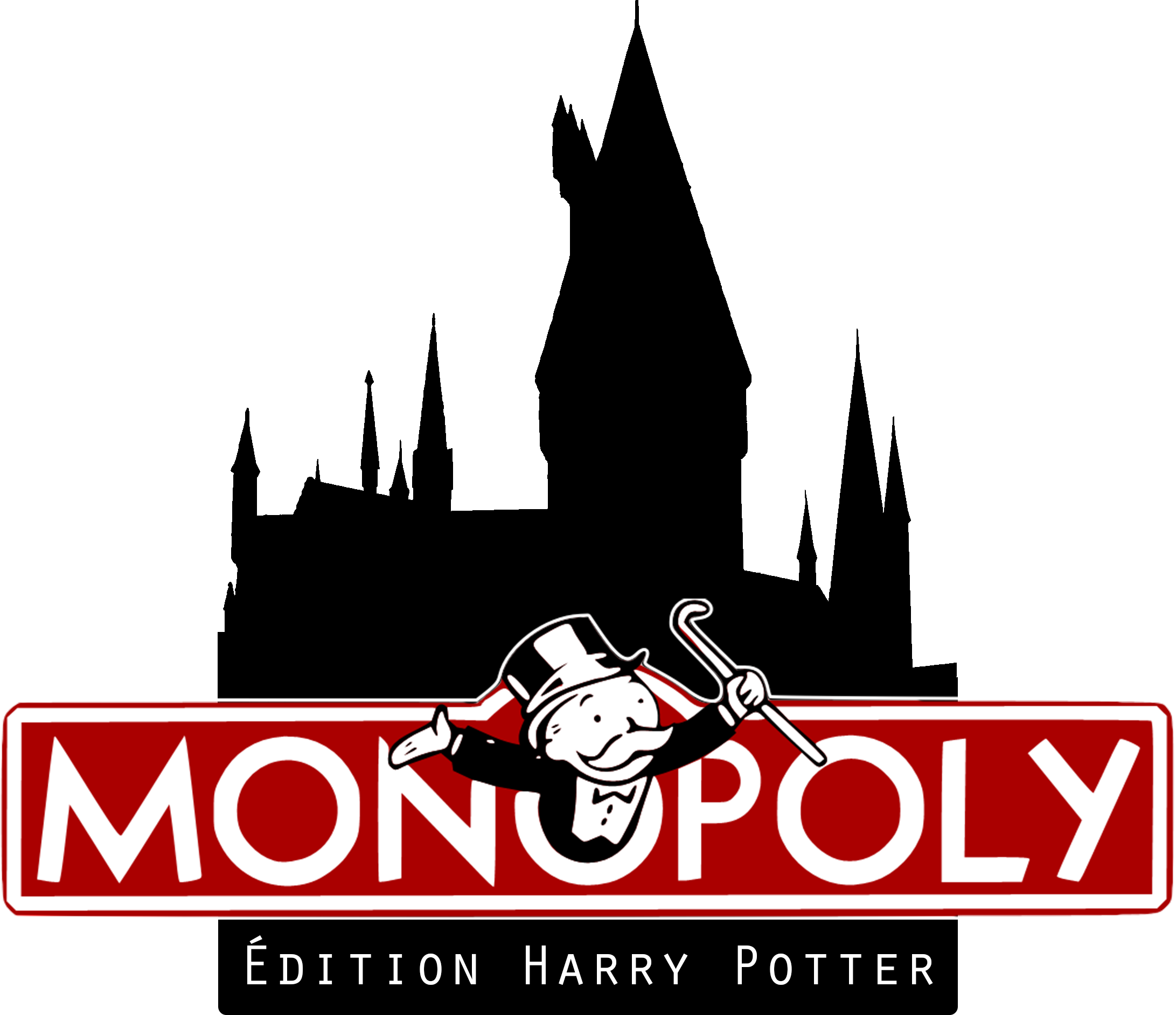 Logo Boite Rogné Harry Potter Monopoly, Harry Potter - Monopoly Character With Monocle (2183x1884), Png Download