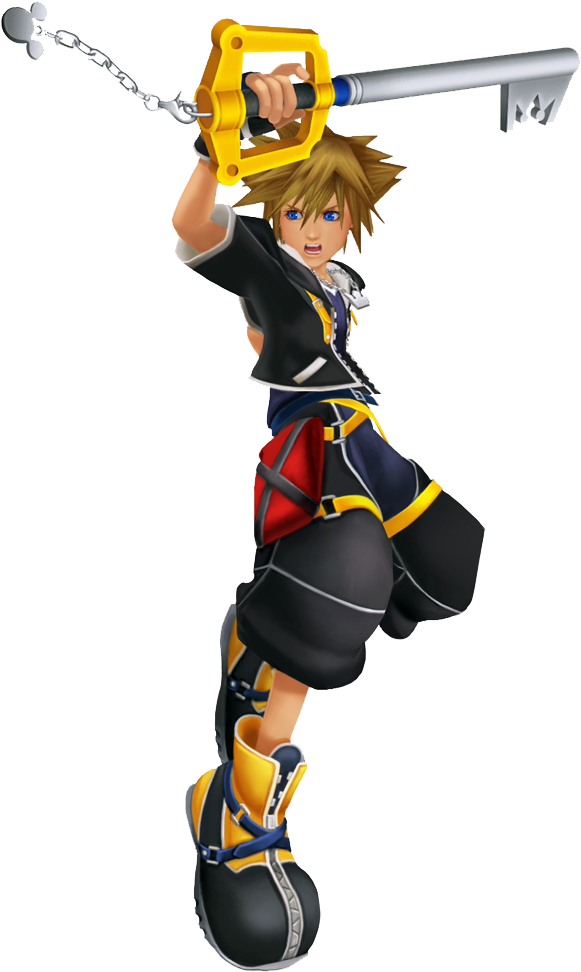 Kingdom Hearts 2 Sora Png - Kingdom Hearts Lead Character (768x1024), Png Download