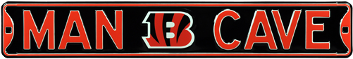Cincinnati Bengals “man Cave” Authentic Street Sign - Man Cave Cincinnati Bengals Street Sign (500x500), Png Download