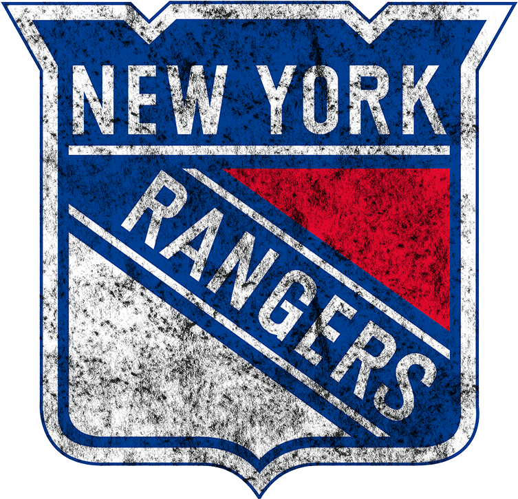 New York Rangers 1978-pesent Primary Logo Distressed (822x1086), Png Download