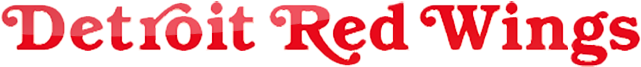 Detroit Red Wings Apparels Store - Detroit Red Wings Name Logo (640x360), Png Download
