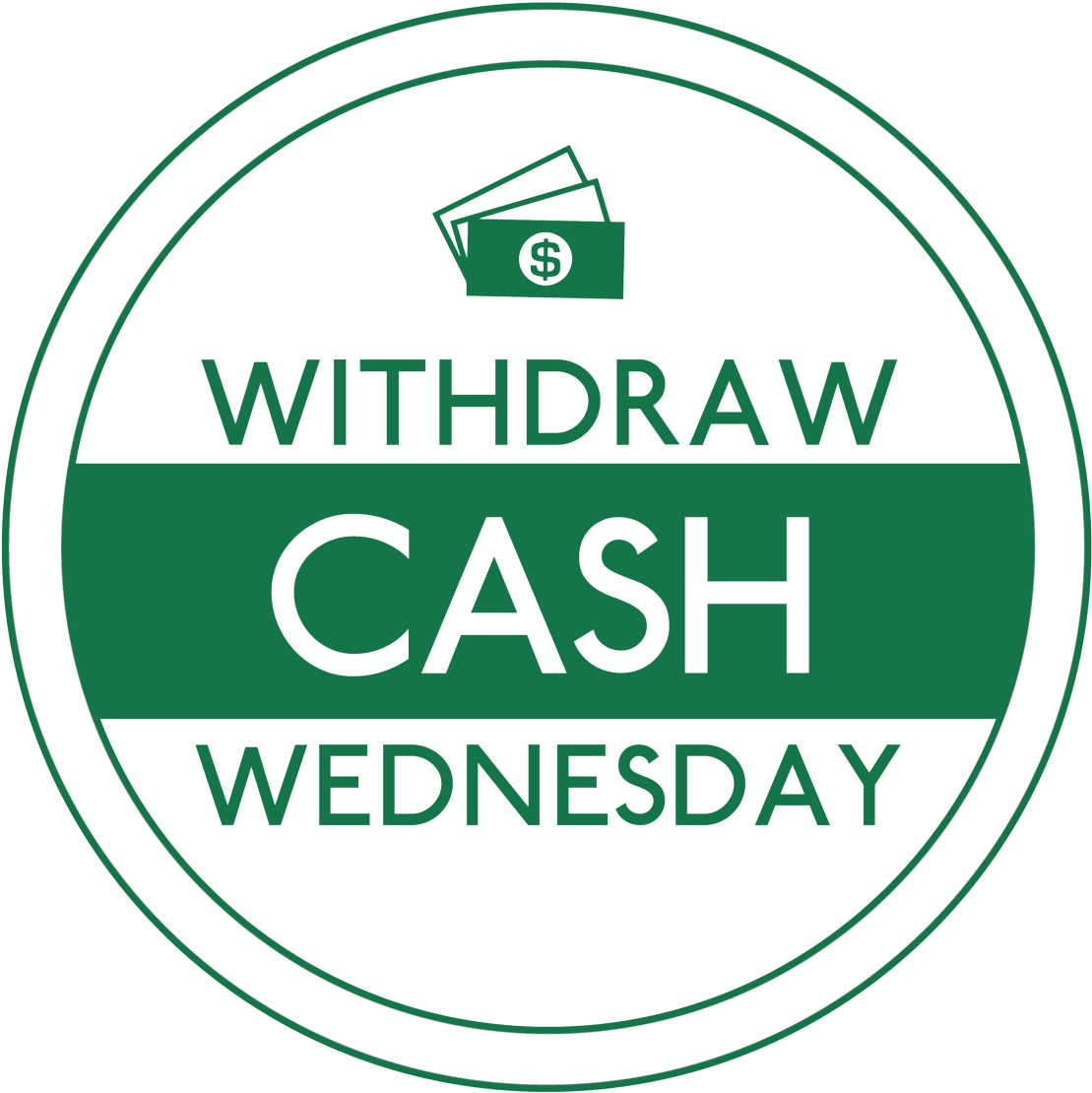 We Need Your Support To Drive Consumer Atm Withdrawals - Wednesday Cash (1180x1200), Png Download