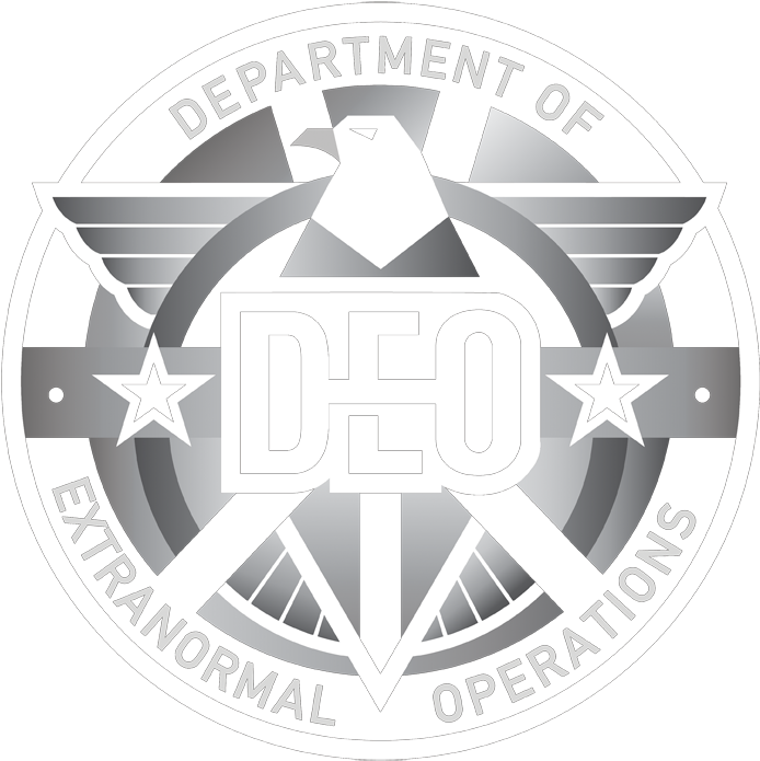 Supergirl Deo Men's V Neck T Shirt - Department Of Extranormal Operations (600x539), Png Download