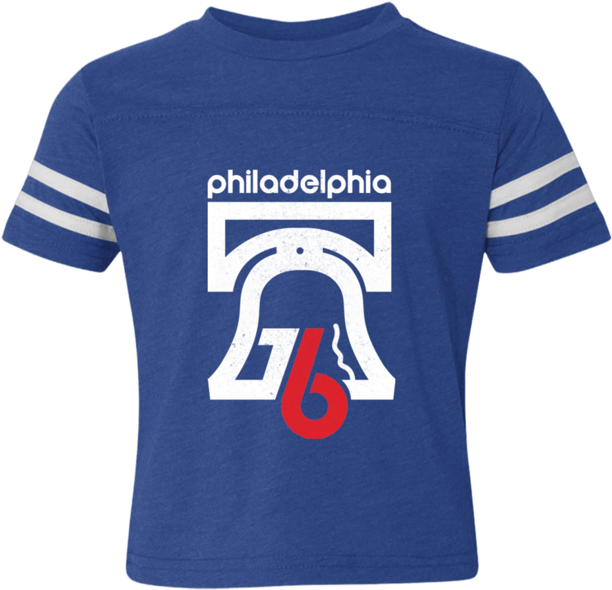 1976 Bicentennial Inspired Toddler Football Fine Jersey - T-shirt (900x900), Png Download