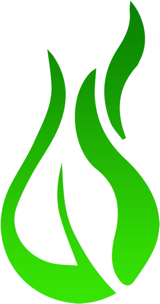 Flame Logo Gradient Color - Nerd (459x670), Png Download