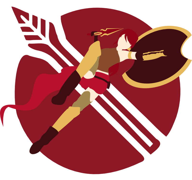 First Proper Painting In Photoshop, Bit Of Rwby Appriciation - Pyrrha Nikos Symbol (798x750), Png Download