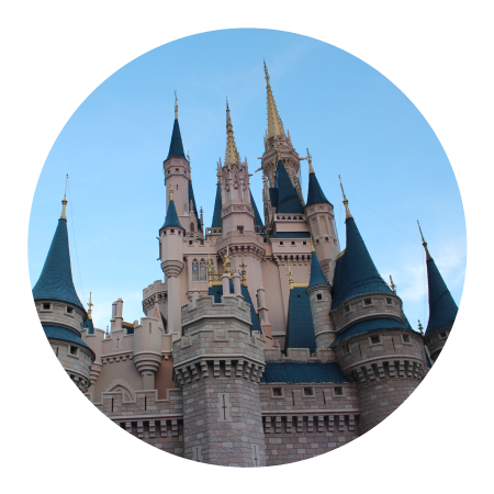 03 Jan Ppv Disney Castle Circle Disney Travel Agent - Cinderella Castle (450x450), Png Download