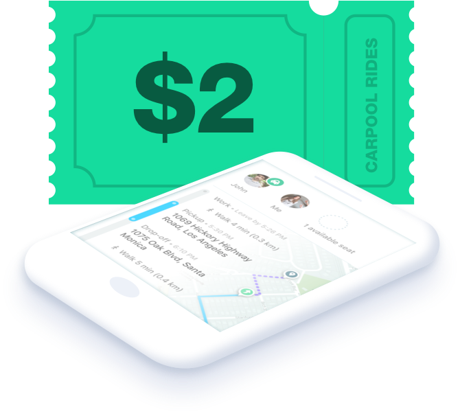 Carpool Rides To Or From Irvine Are Just $2 - Irvine (670x603), Png Download