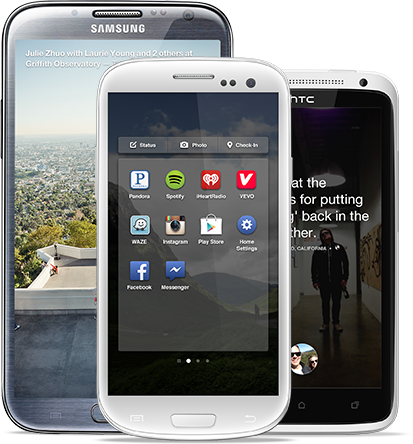 Moreover, The Waze Logo Is Also Featured On The Facebook - Android Phones (413x444), Png Download