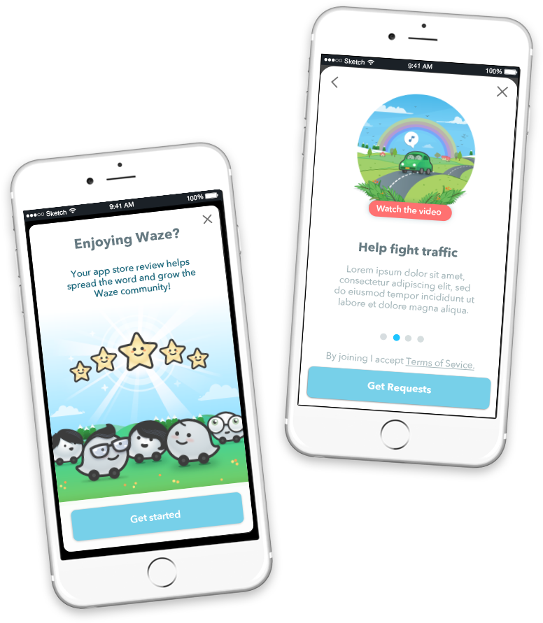 Waze Client Illustrations Waze Phones - Mobile Phone (964x955), Png Download