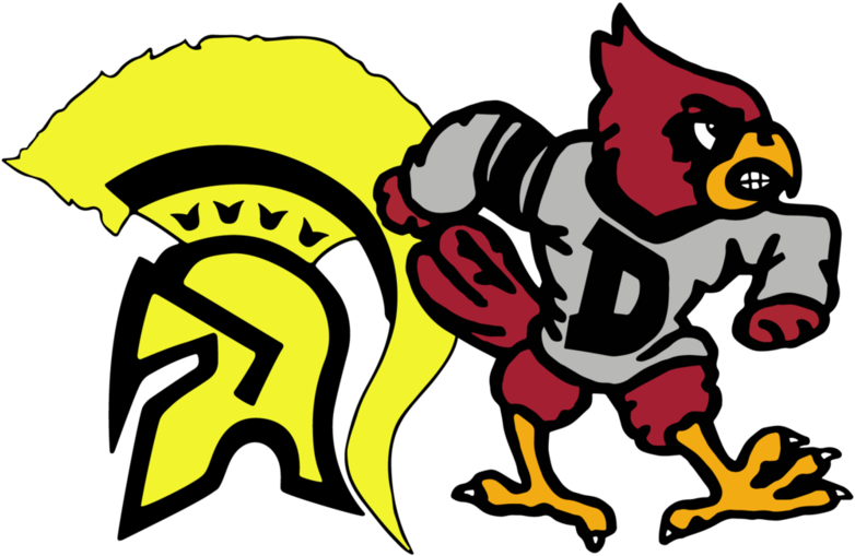 Spartans & Cardinals Logo - Dexter Usd 471 (800x516), Png Download