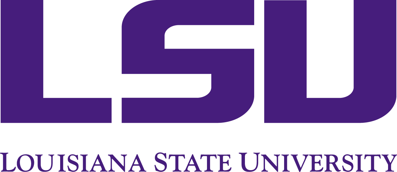 Purple Lsu Logo With Full Name - Louisiana Colleges (1287x559), Png Download