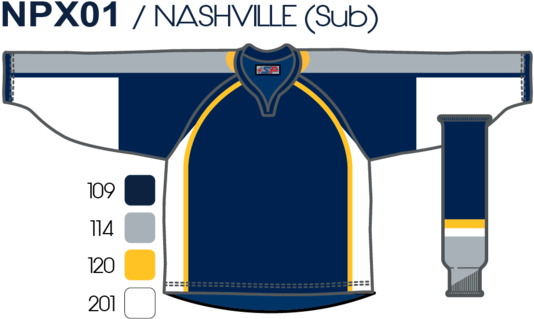 Sp Apparel Evolution Series Nashville Predators Navy - Nashville Predators (580x348), Png Download