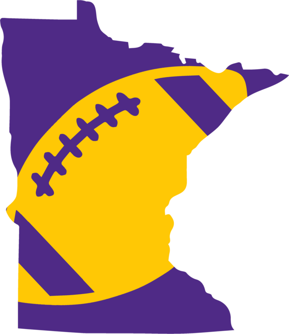 Minnesota Football Design - American Football (580x671), Png Download