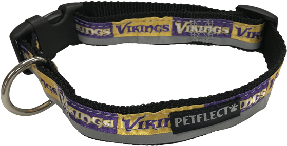 Petflect Minnesota Vikings Dog Collar - Great Dane (600x343), Png Download