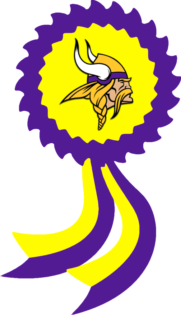 Minnesota Vikings - Minnesota Vikings 8" Logo Magnet (582x1008), Png Download