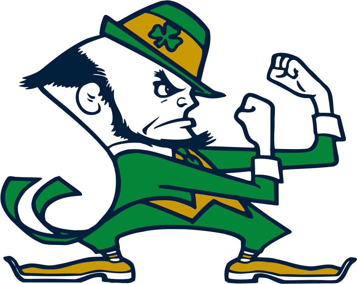 Notre Dame Mascot (1200x957), Png Download