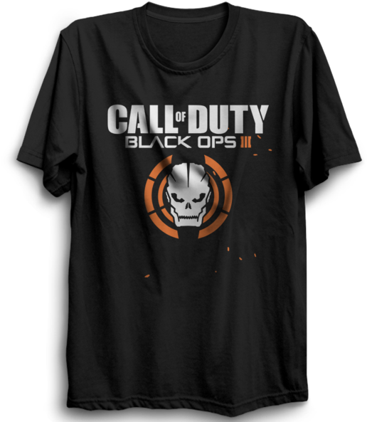 Call Of Duty Black Ops 3 Half Sleeve Black - Call Of Duty Black Ops 3 (600x600), Png Download