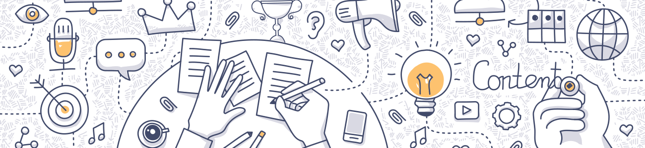 Marketing Doodle (1300x300), Png Download