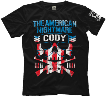 Cody Bullet Club T-shirt - Cody Bullet Club Shirt (348x351), Png Download
