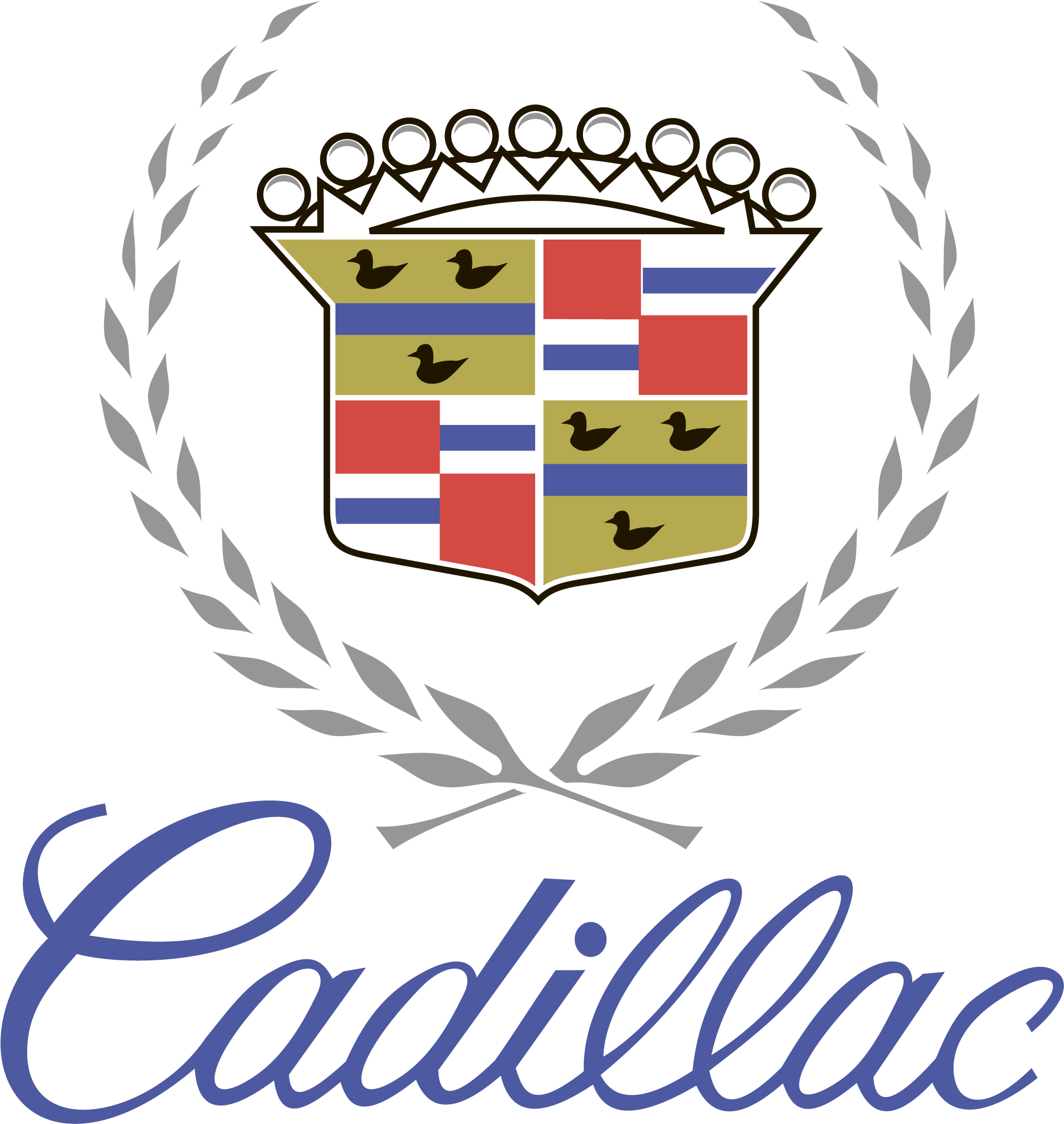 Cadillac Logo Png Download - Two Cadillacs Wall Clock (3840x2160), Png Download