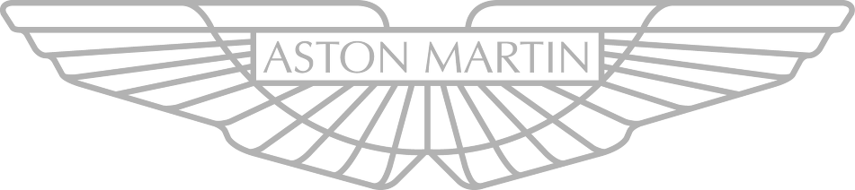 Aston Martin White Logo - Aston Martin Logo Png White (951x212), Png Download