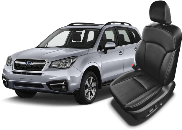 Subaru Forester Leather Seats - Subaru Forester 2017 Upgrade (632x449), Png Download