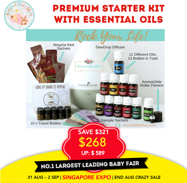 Young Living Premium Starter Kit With Essential Oils - Young Living (650x650), Png Download