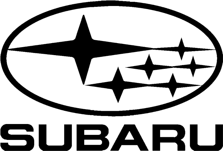 Subaru - Subaru Emblem Black And White (800x800), Png Download