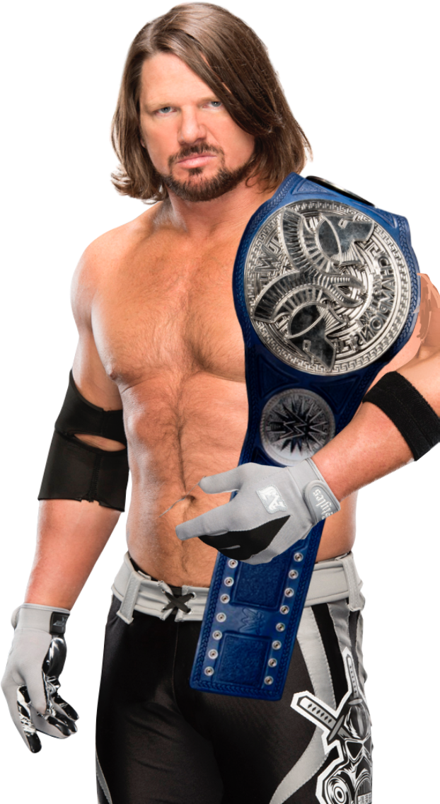 Aj Styles Smackdown Tag Tema Champion Ajstyles Wwe - A.j. Styles (622x1136), Png Download