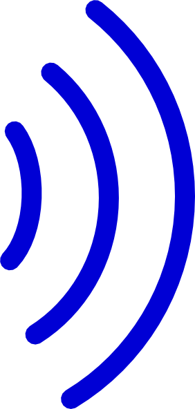 Radio Waves Clip Art At Clker - Sound Wave Clip Art (282x592), Png Download