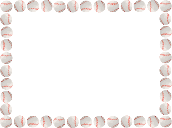 Baseball Border Transparent (600x448), Png Download