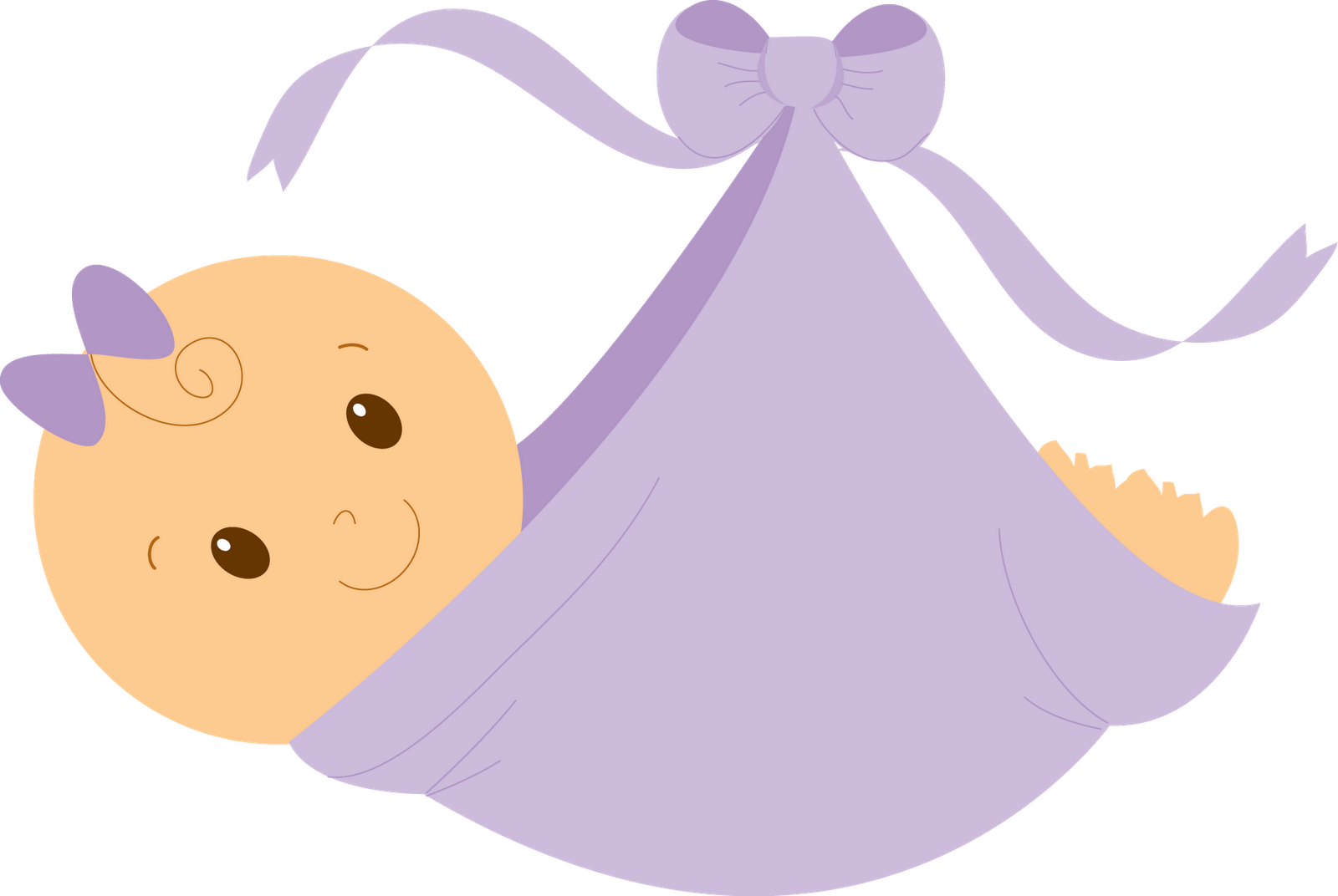 Purple Baby Clip Art Espero Q Tenham Gostado Bjsss - Baby Girl Clipart (1600x1072), Png Download