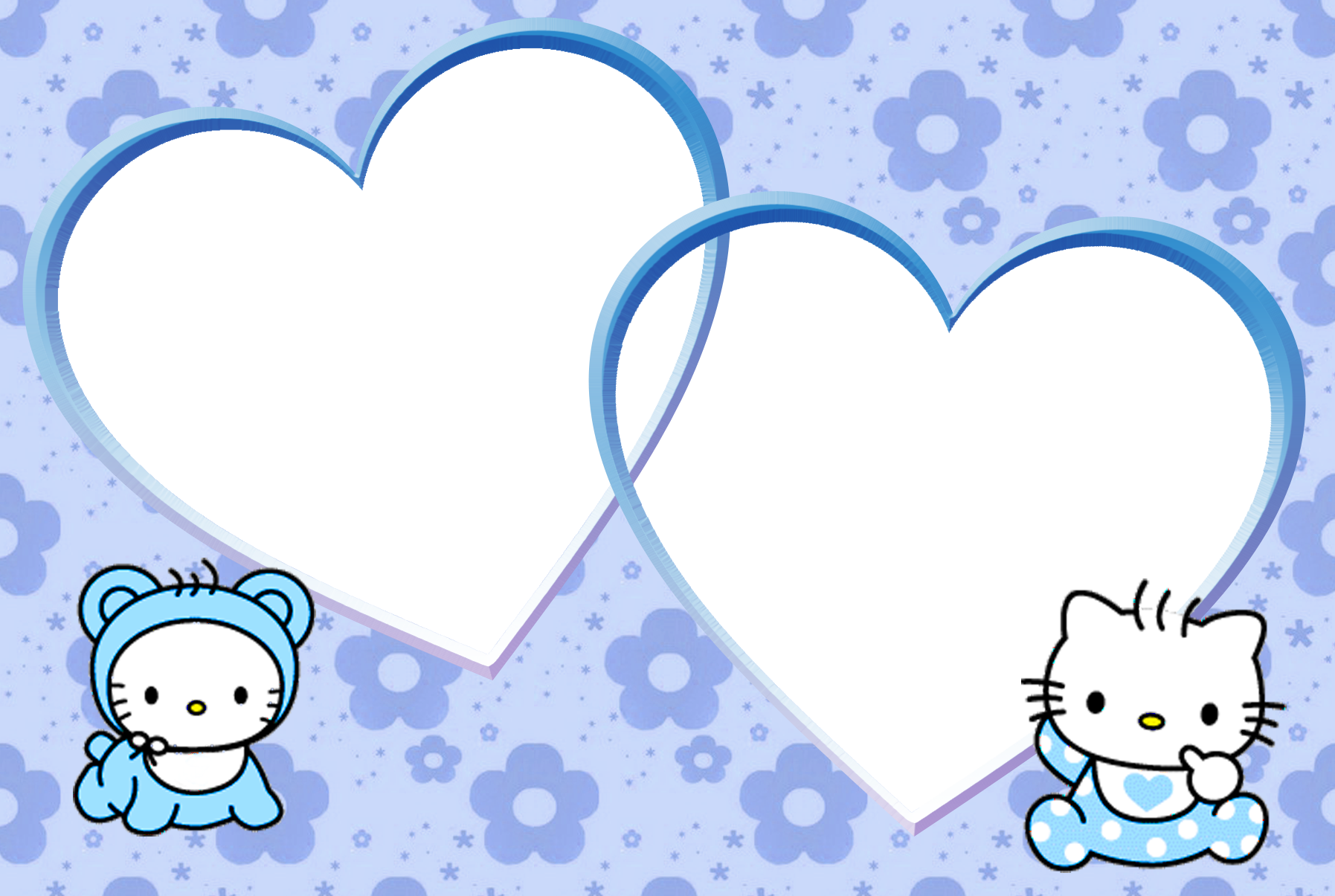Hello Kitty, In Png Già Pronti, Materiale Per La Grafica - Hello Kitty Picture Frame Clipart Png (1795x1205), Png Download