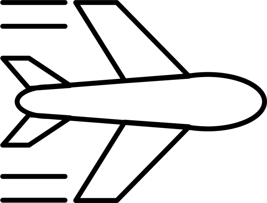 Airplane Clipart Airplane Flight Clip Art - Airplane (900x686), Png Download