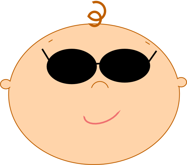Cool Baby Clip Art - Baby Clipart Png Face (600x528), Png Download