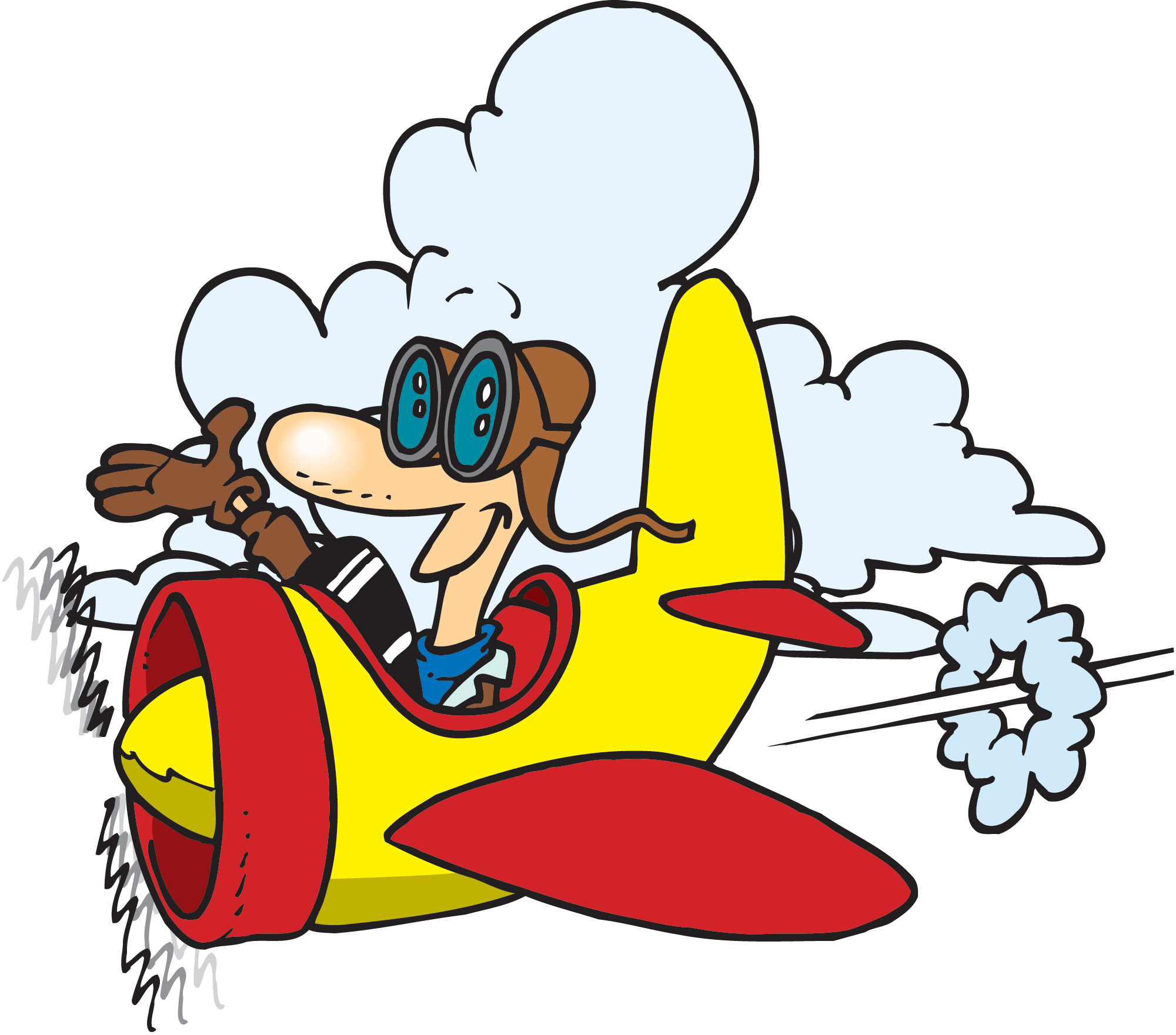 Airplane Cartoon Png Free Download Clip Art Free Clip - Animation Aeroplane (2000x1761), Png Download